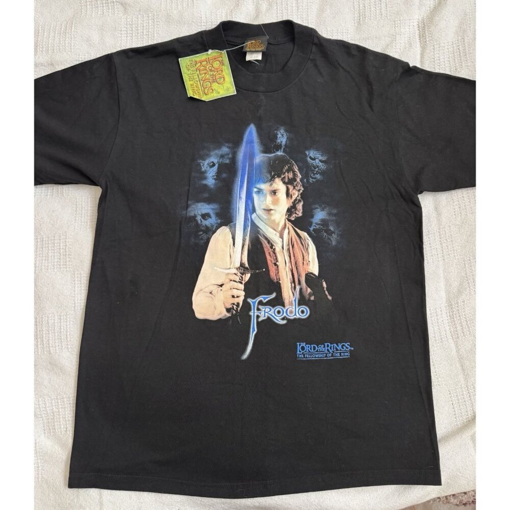 NWT Frodo Vintage Lord Of The Rings Shirt Mens S M 39” Youth XL Fellowship 2001